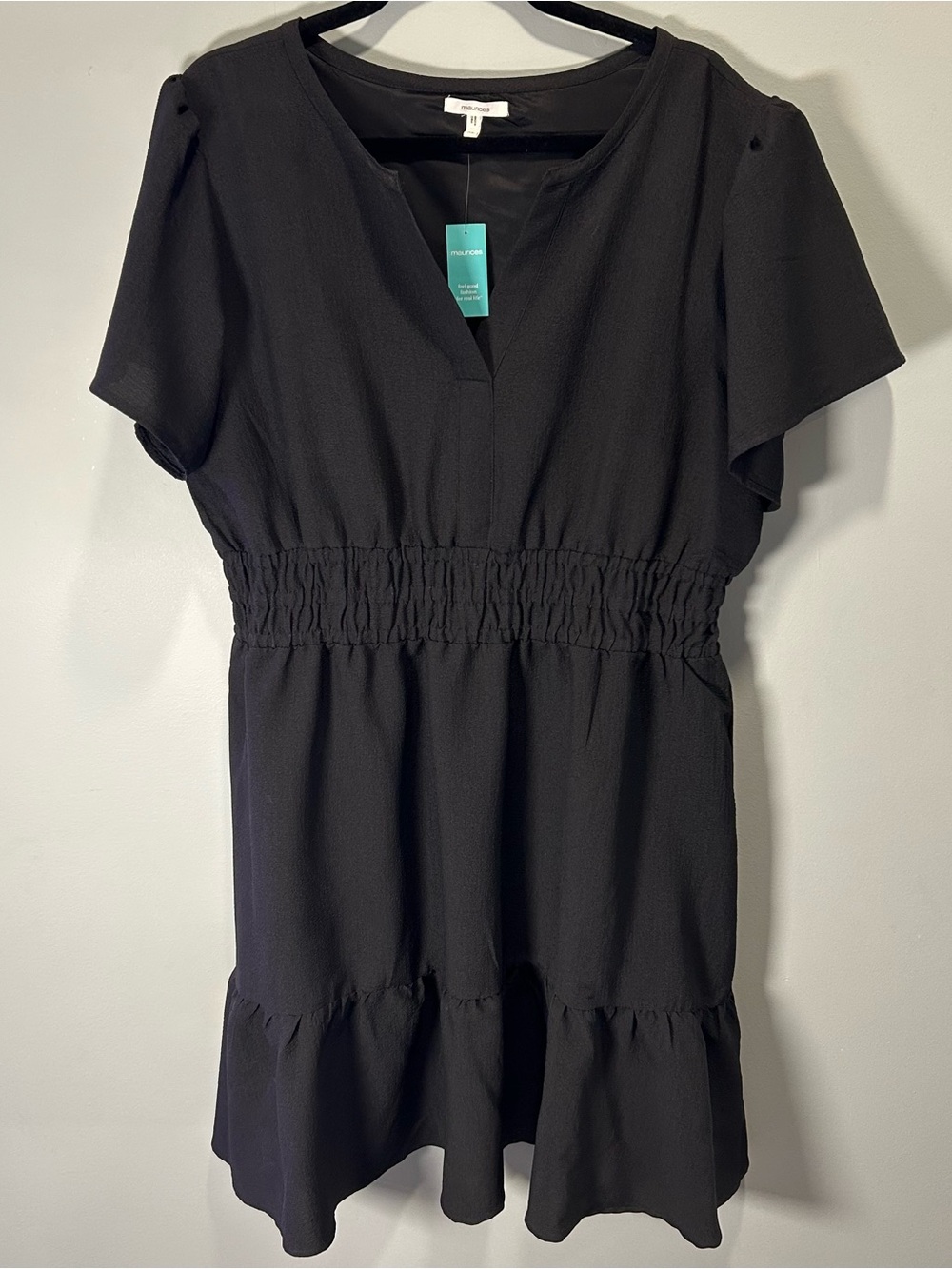 Maurice’s Solene Dress Black XL NWT